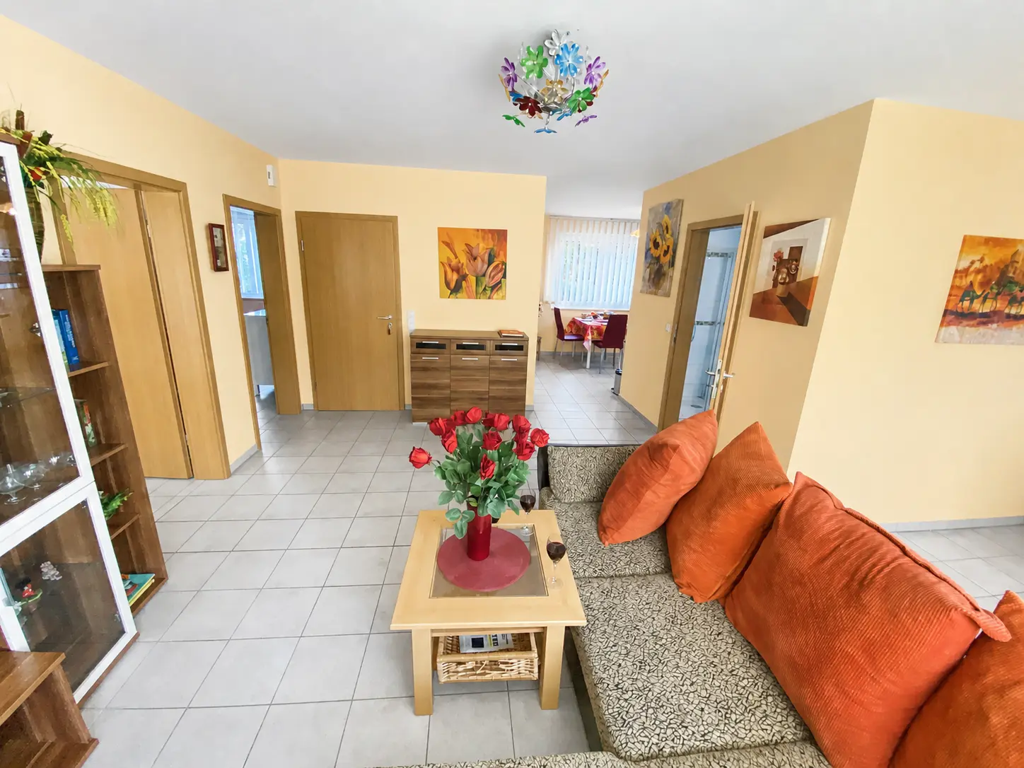 Ferienwohnung Hamburg Wohnzimmer EG